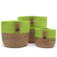 Set of 3 Cotton Rope Storage Baskets - Pistachio - Luna Panther