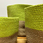 Set of 3 Cotton Rope Storage Baskets - Pistachio - Luna Panther