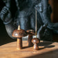 Set of 3 Flat Incense Cone Mushrooms (13cm, 12cm, 11cm) - Luna Panther