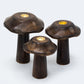 Set of 3 Flat Incense Cone Mushrooms (13cm, 12cm, 11cm) - Luna Panther