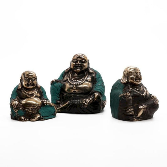 Set of 3 - Happy Buddhas (assorted sizes) - Luna Panther