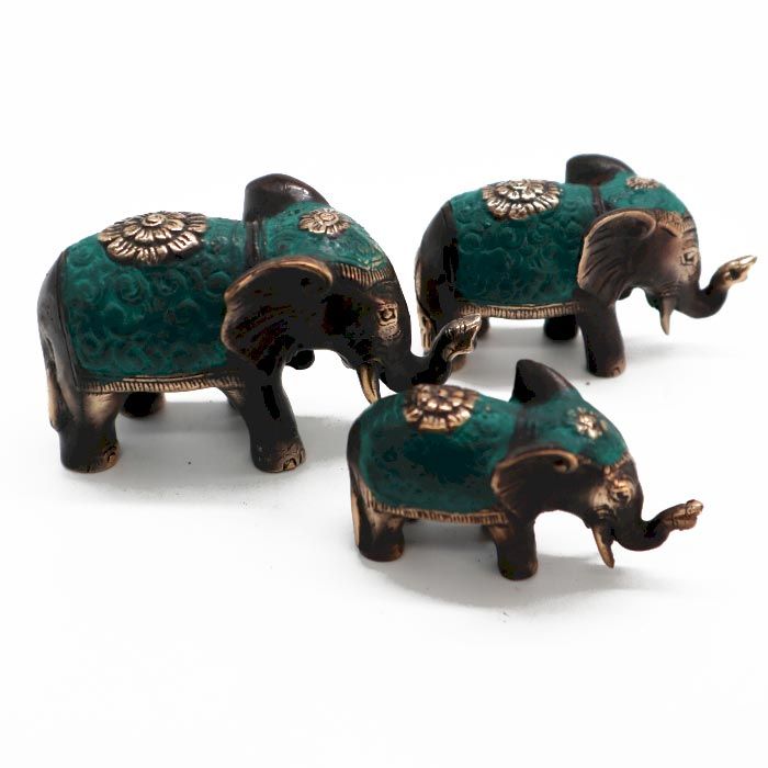 Set of 3 - Lucky Elephants (assorted sizes) - Luna Panther