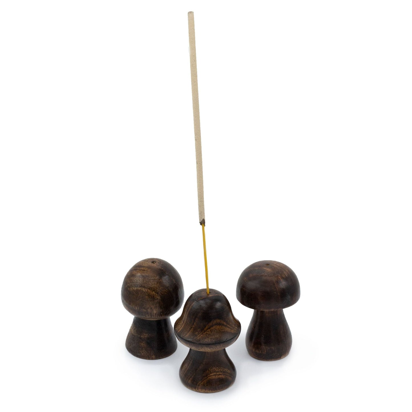 Set of 3 Mini Incense Mushrooms (8cm, 7cm, 6.5cm) - Luna Panther