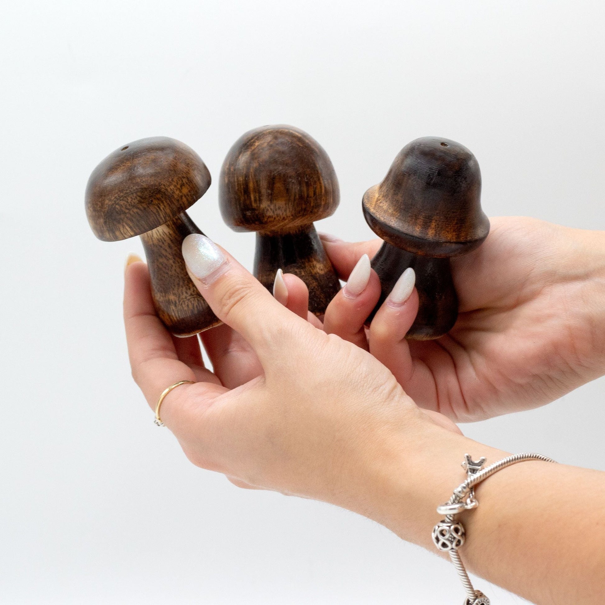 Set of 3 Mini Incense Mushrooms (8cm, 7cm, 6.5cm) - Luna Panther