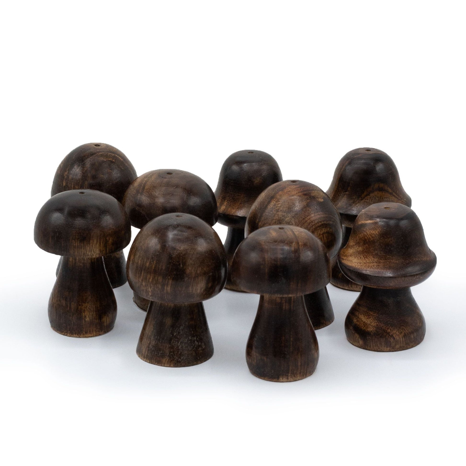 Set of 3 Mini Incense Mushrooms (8cm, 7cm, 6.5cm) - Luna Panther