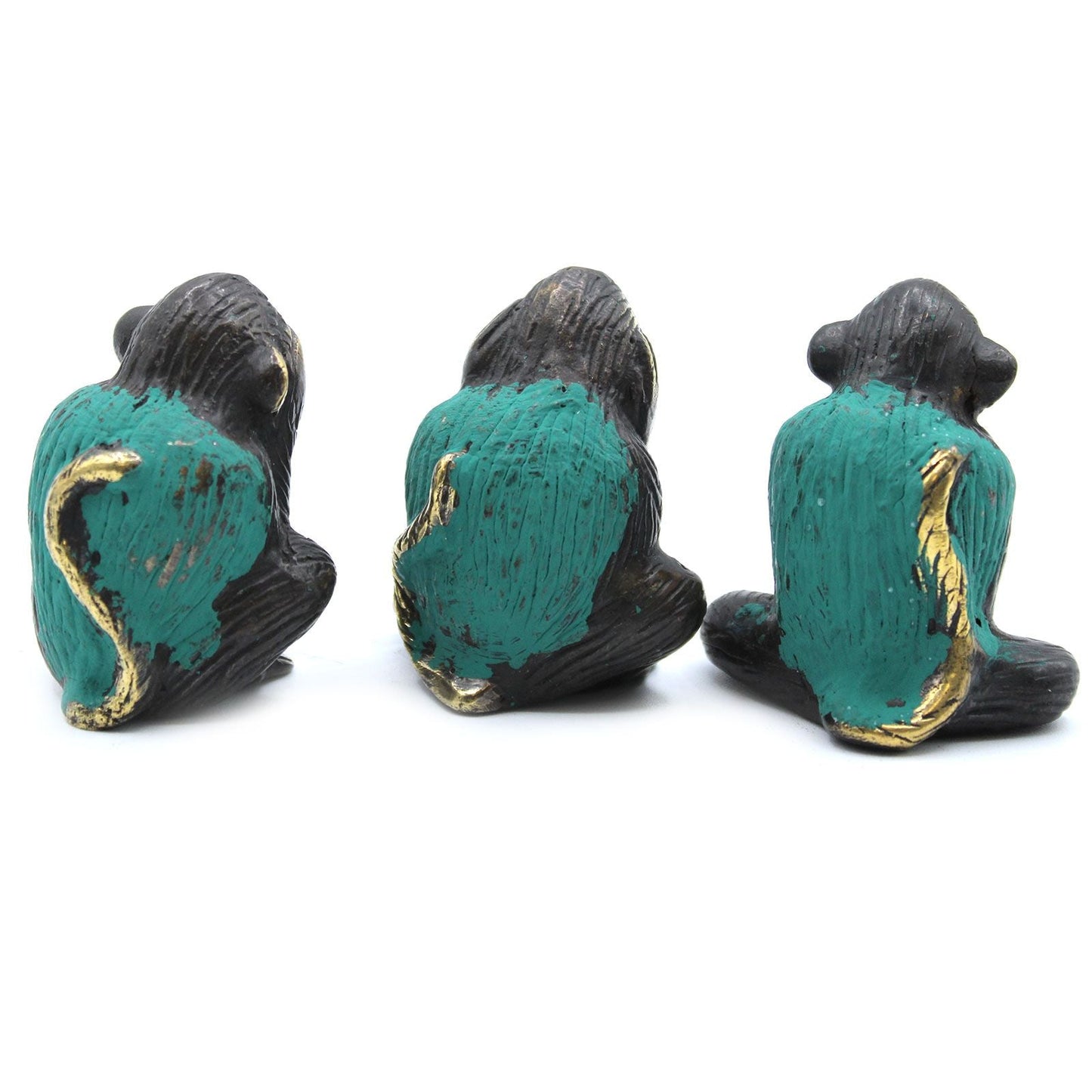 Set of 3 - See No Evil etc - Monkeys - Luna Panther