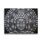 Set of 4 Grey Buddha Mandala Brocade Detail 30x40cm - Luna Panther