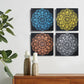 Set of 4 Mandala Brocade Detail 30x30cm - Luna Panther