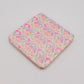 Set of 4 Square Coasters - Pretty Floral - Luna Panther