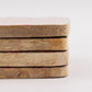 Set of 4 Square Coasters - Pretty Floral - Luna Panther