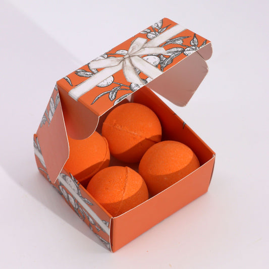 Set of 4 Vitamin C Bath Bombs – Aromatherapy Quartet - Luna Panther