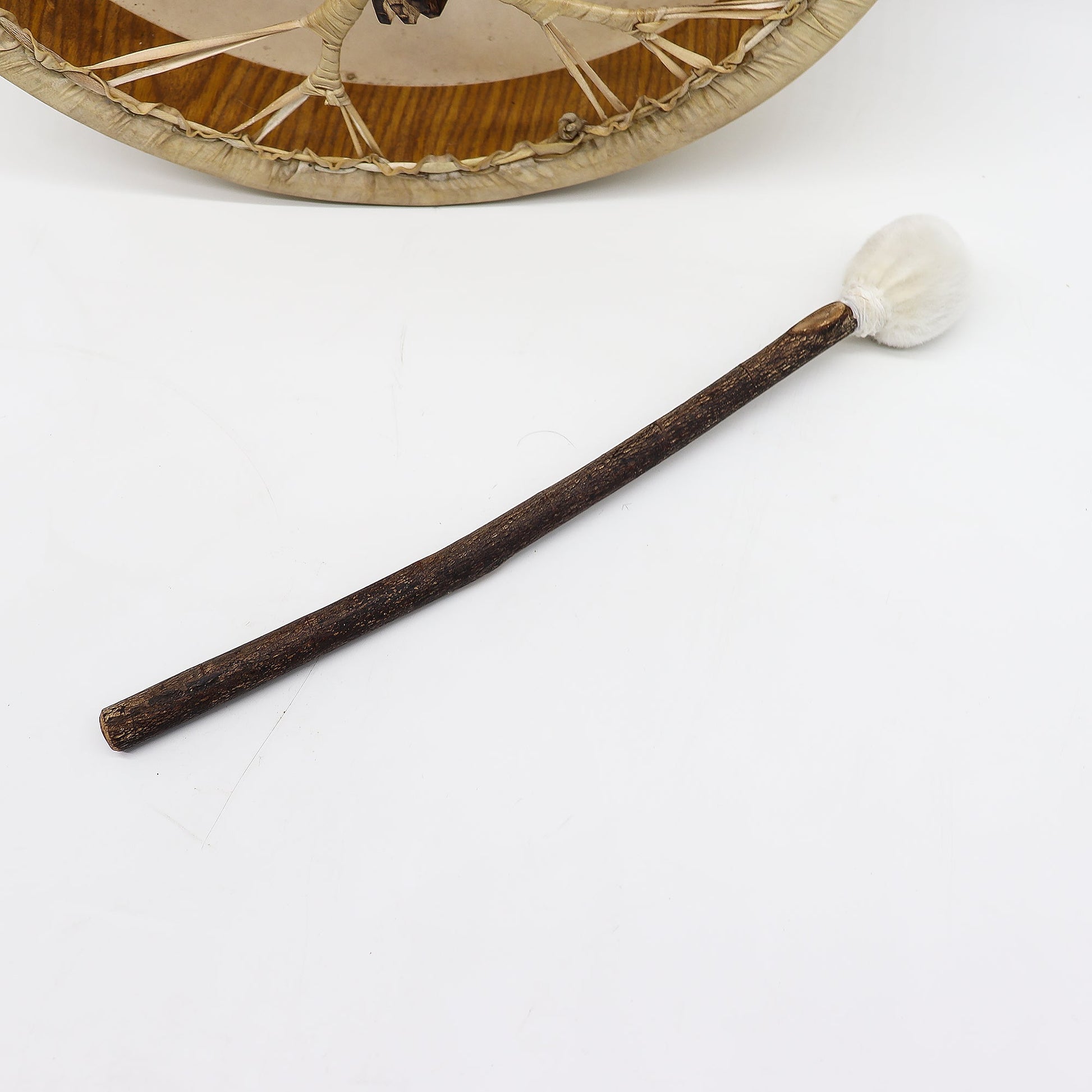 Spirit of the Bear Shaman Drum & Stick - Tunable 40cm detail view 2 at Luna Panther
