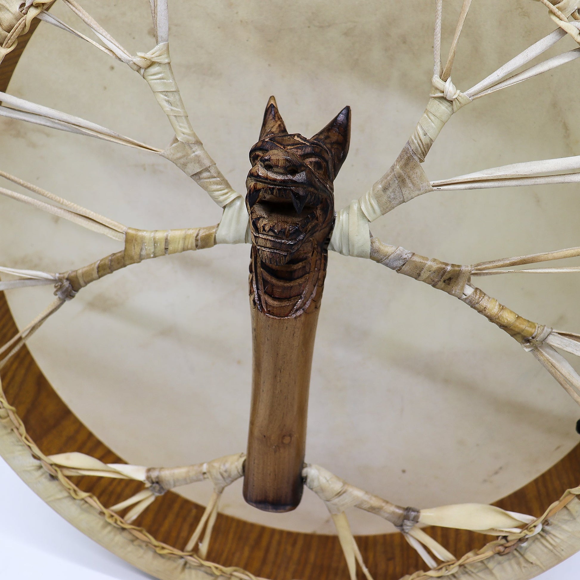 Spirit of the Dragon Shaman Drum & Stick - Tunable 40cm detail view 6 at Luna Panther