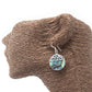 Shell & Silver Earrings - Classic Disc - Abalone - Luna Panther