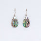 Shell & Silver Earrings - Dragonflies - Abalone - Luna Panther