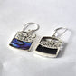 Shell & Silver Earrings - Dragonfly - Abalone - Luna Panther