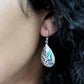 Shell & Silver Earrings - Sea Turtle - MOP - Luna Panther