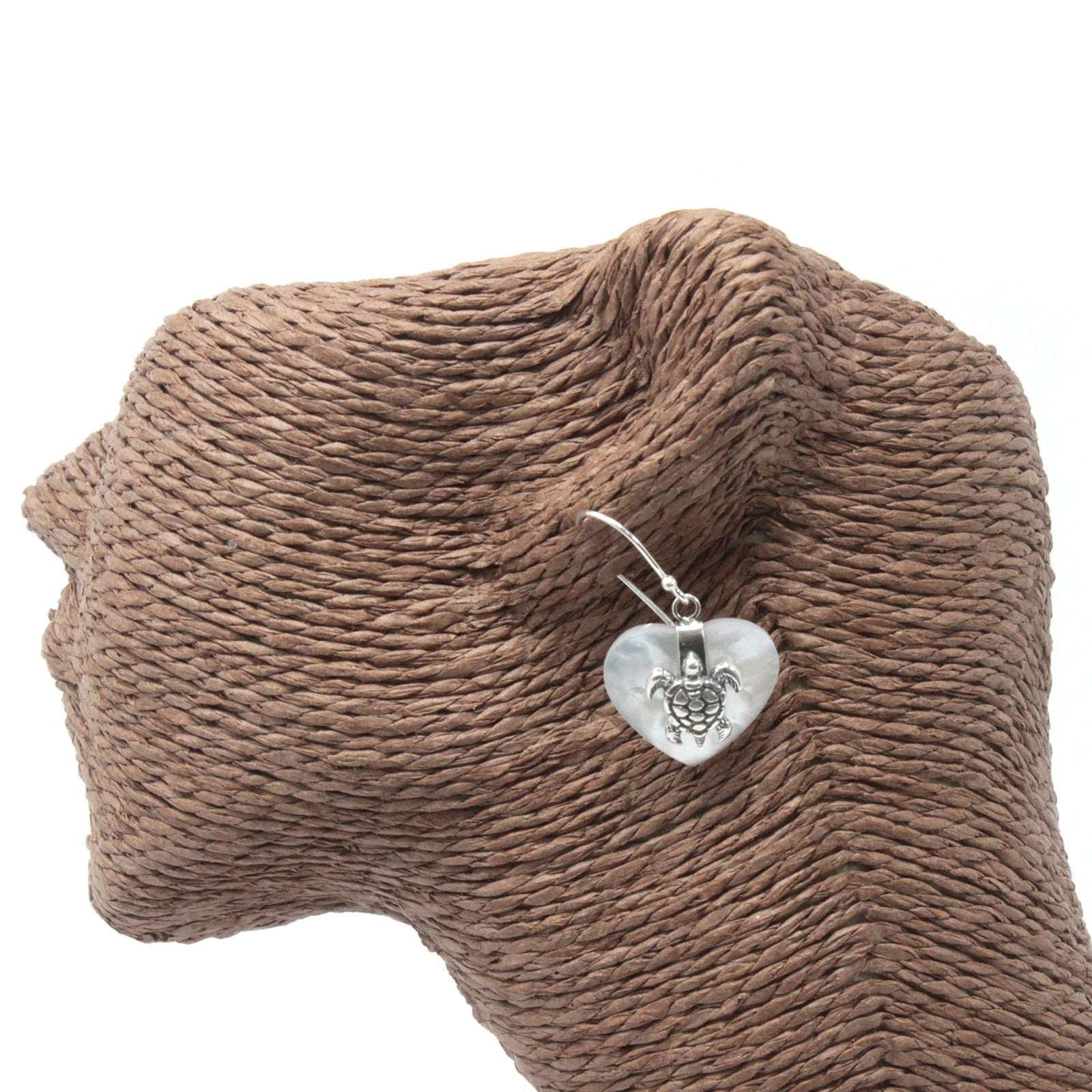 Shell & Silver Earrings - Sea Turtle - MOP - Luna Panther