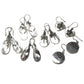 Shell & Silver Earrings - Three Hearts - MOP - Luna Panther
