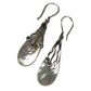 Shell & Silver Earrings - Three Hearts - MOP - Luna Panther