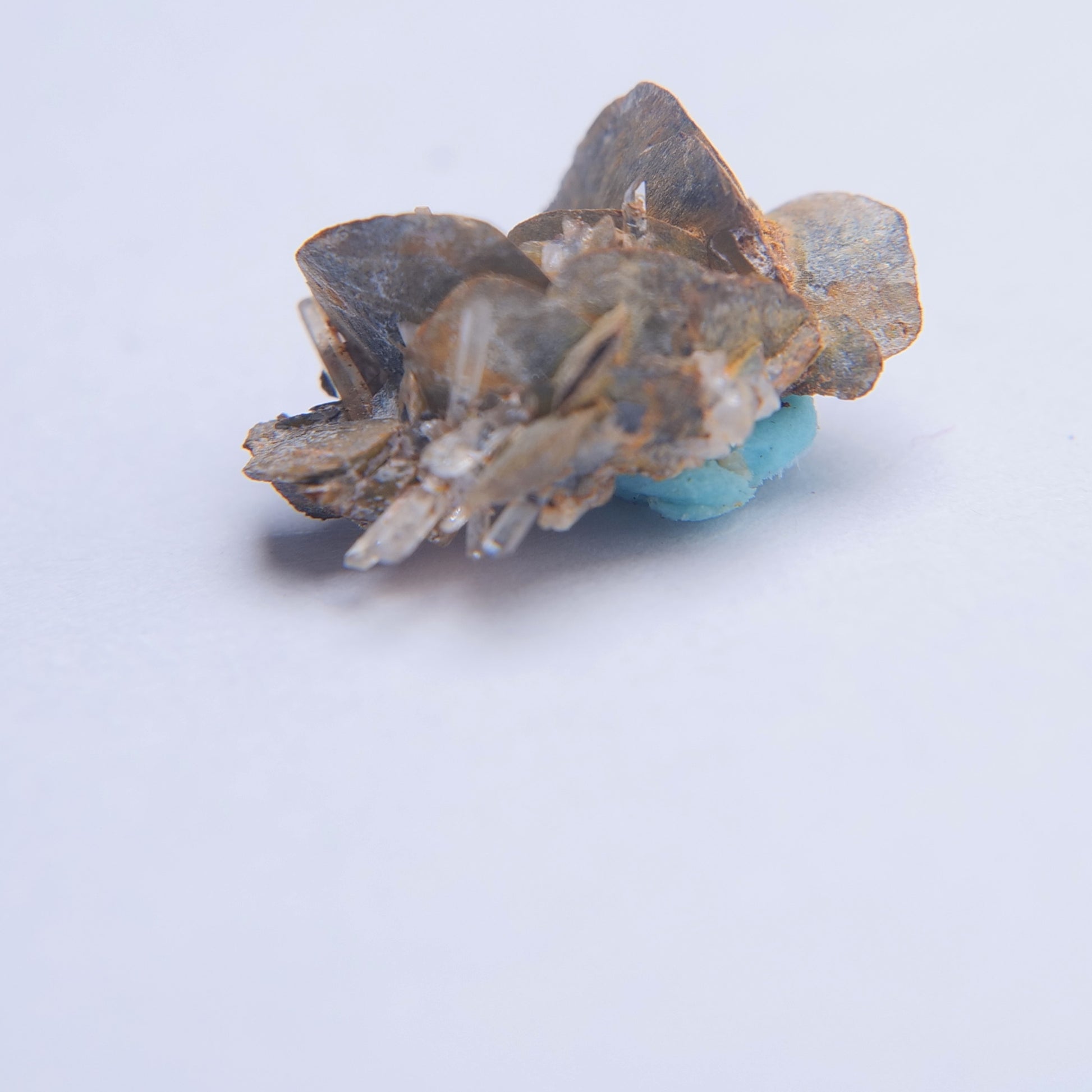 Siderite & Quartz from Col du Barioz, Isere, France - 0.53g