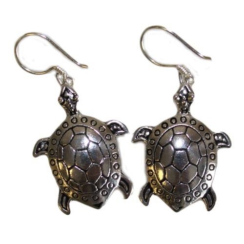 Silver Earrings - Turtles - Luna Panther