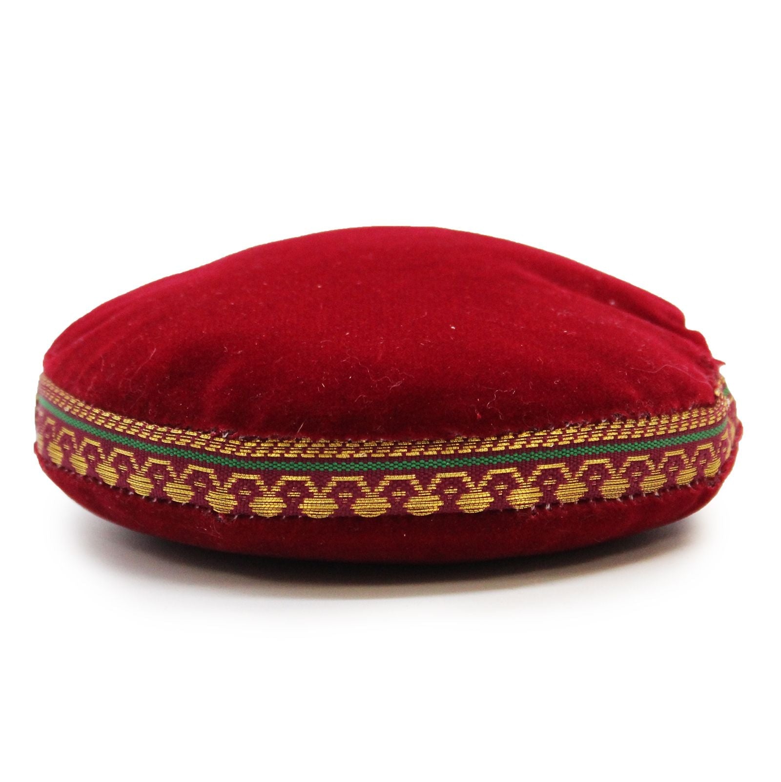 Polished Singing Bowl Velvet Cushion - 11cm featuring natural patterning and unique variations - Luna Panther
