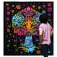 Single Cotton Bedspread + Wall Hanging - Bodhi Tree - Luna Panther