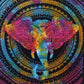 Single Cotton Bedspread + Wall Hanging - Elephant Head - Luna Panther