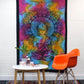 Single Cotton Bedspread + Wall Hanging - Elephant Head - Luna Panther
