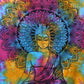Single Cotton Bedspread + Wall Hanging - Peaceful Buddha - Luna Panther