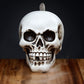 Polished Skull Backflow Incense Burner featuring natural patterning and unique variations - Luna Panther