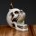 Polished Skull With Open Mouth Backflow Incense Burner featuring natural patterning and unique variations - Luna Panther
