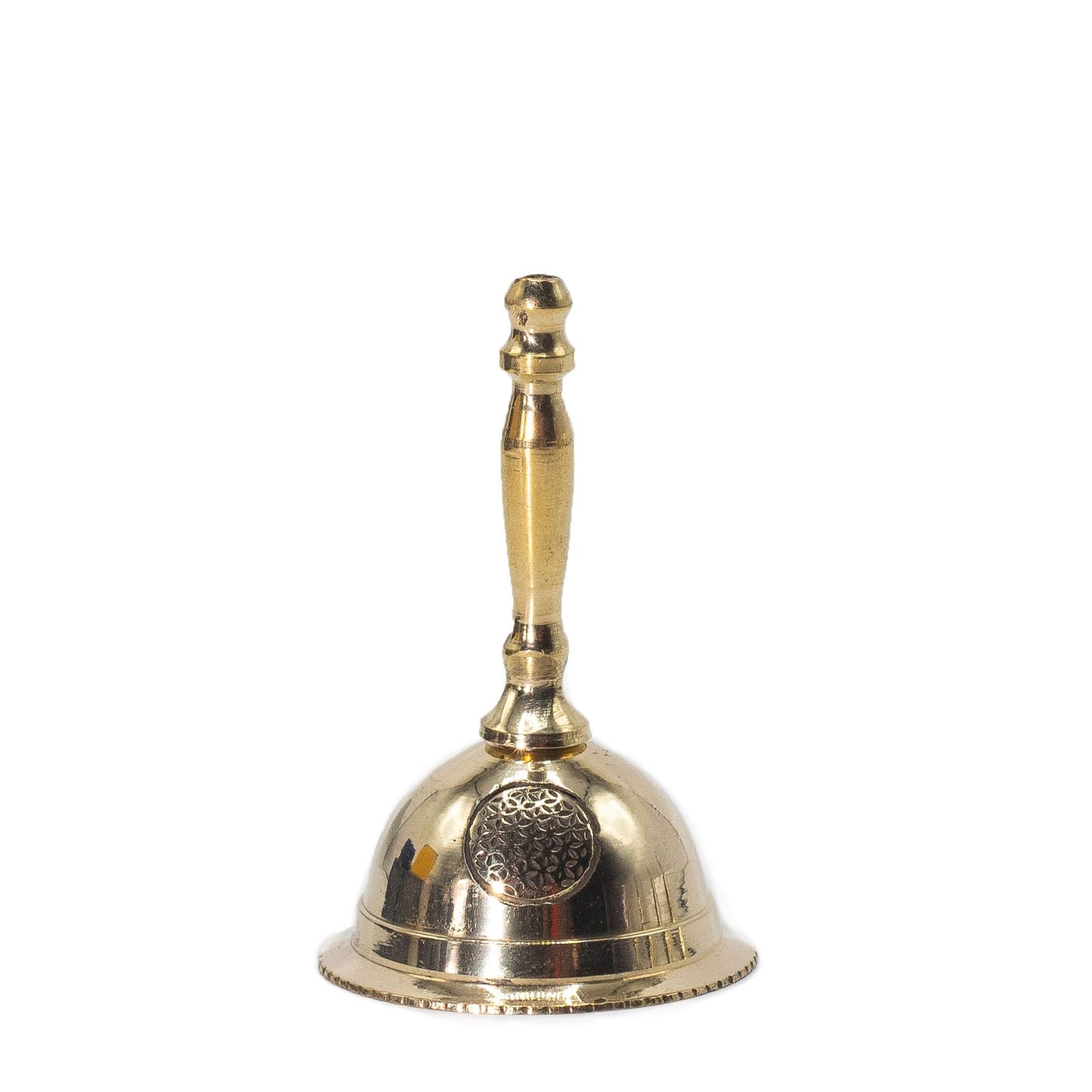 Small Altar Brass Bell - Flower of Life - Luna Panther