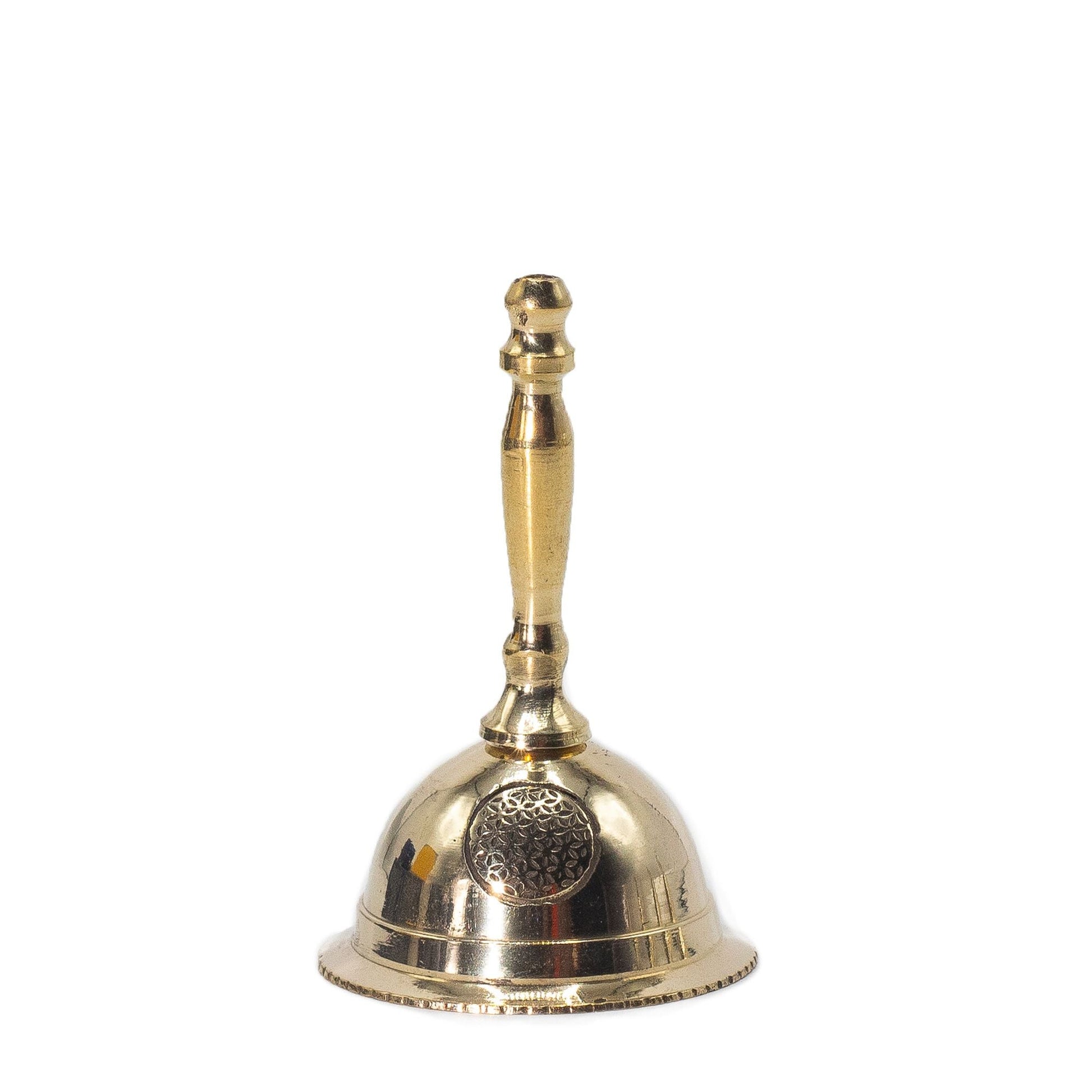 Small Altar Brass Bell - Flower of Life - Luna Panther