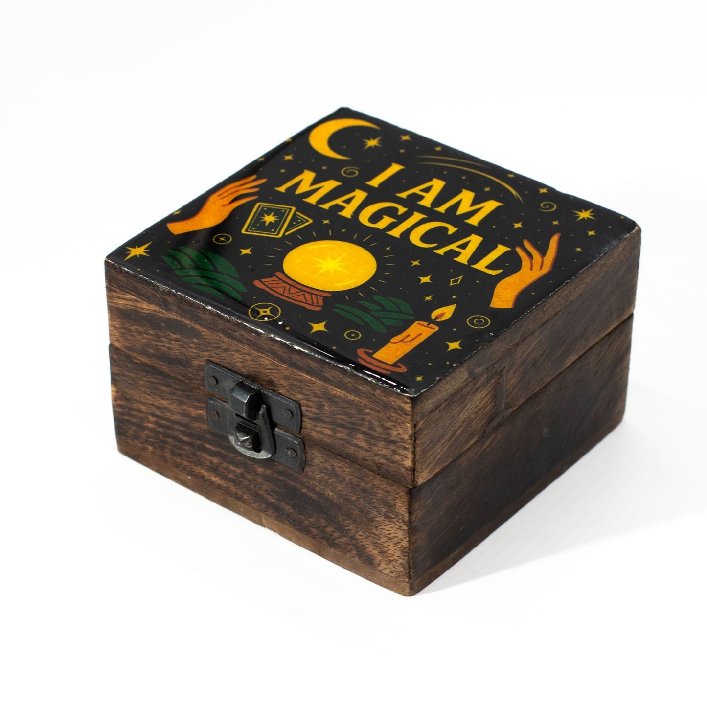 Small Enamelled Box - I am Magical - Luna Panther