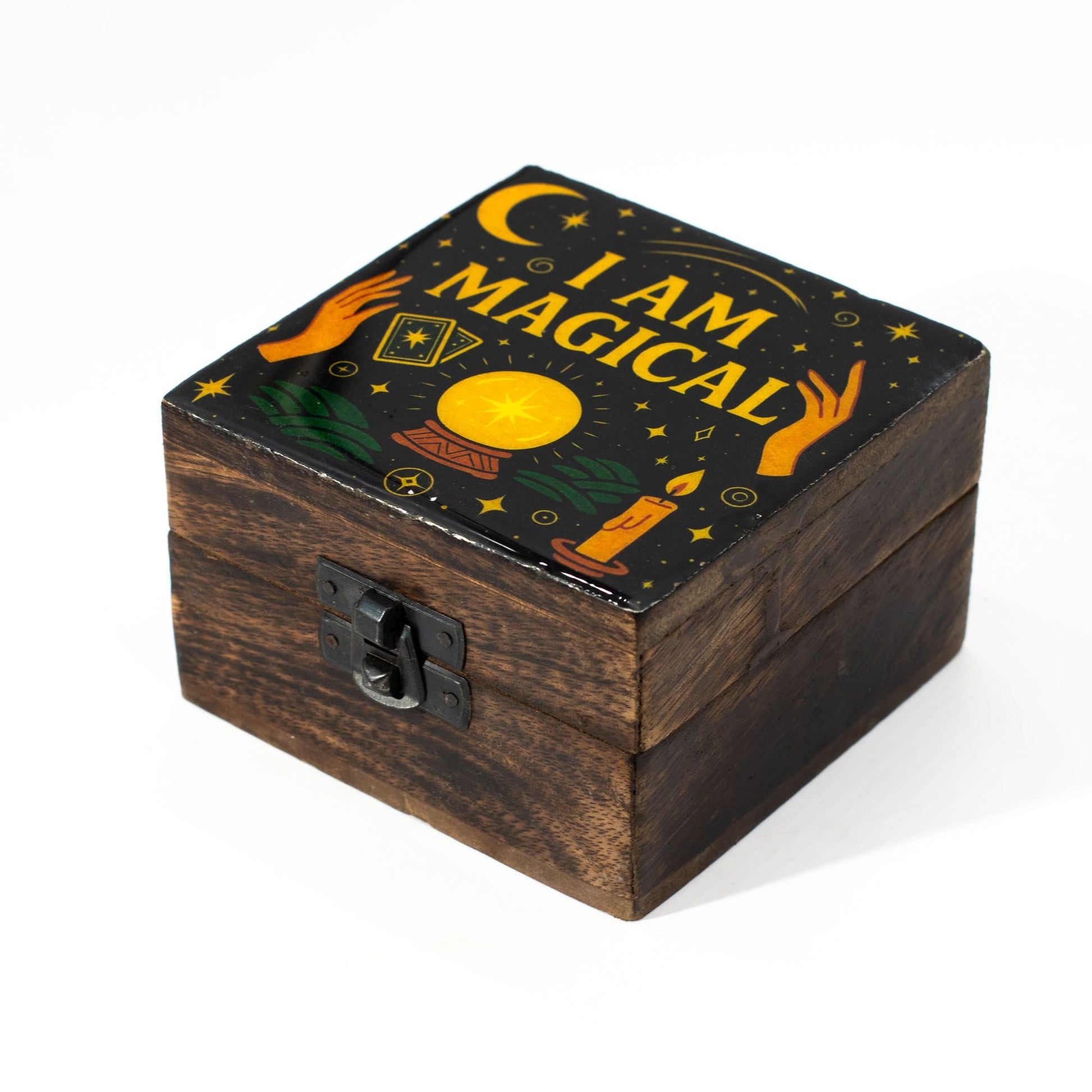 Small Enamelled Box - I am Magical - Luna Panther