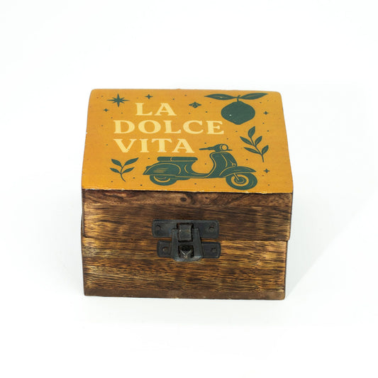Small Enamelled Box - La Dolce Vita - Luna Panther