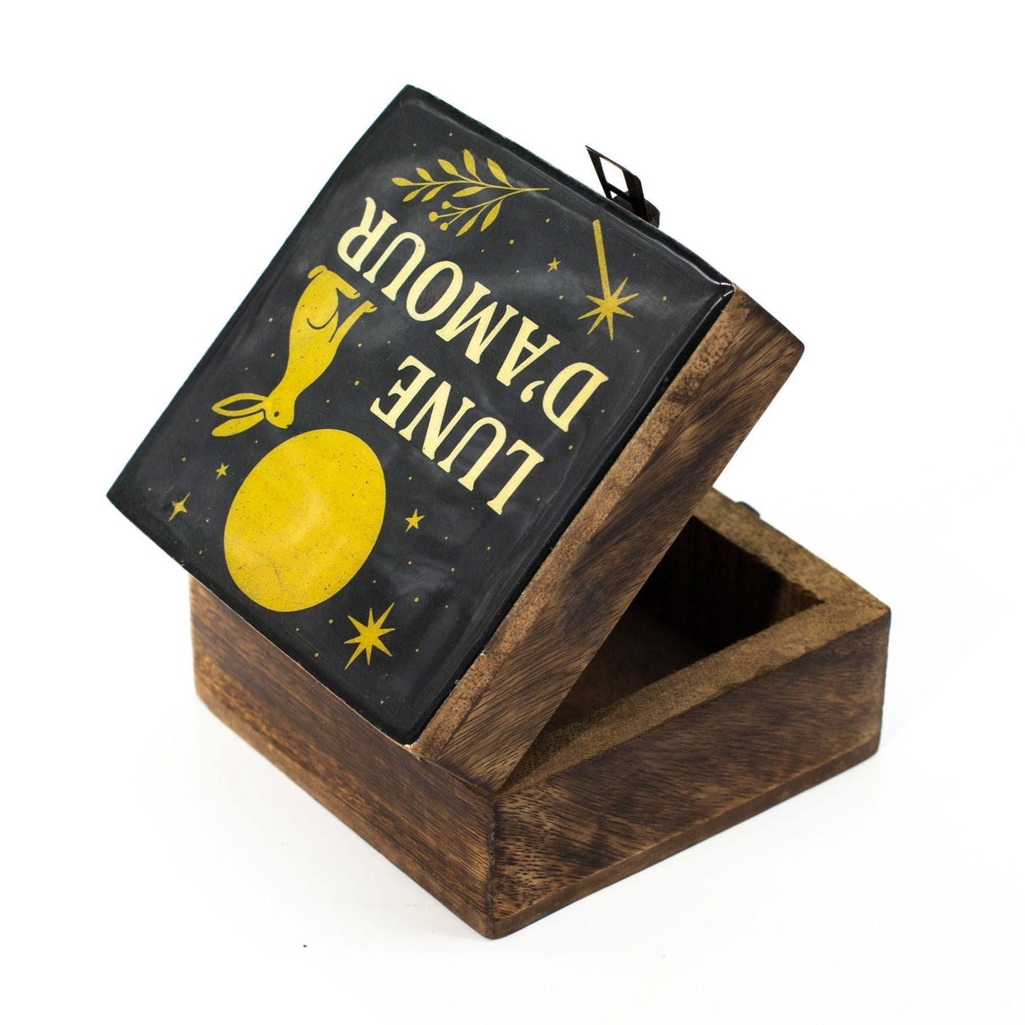 Small Enamelled Box - Lune D'Amore - Luna Panther