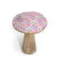 Small Enamelled Mushroom - 10cm - Pretty Floral - Luna Panther