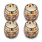 Small Glass Jar Candles - Amber Mosaic - Luna Panther