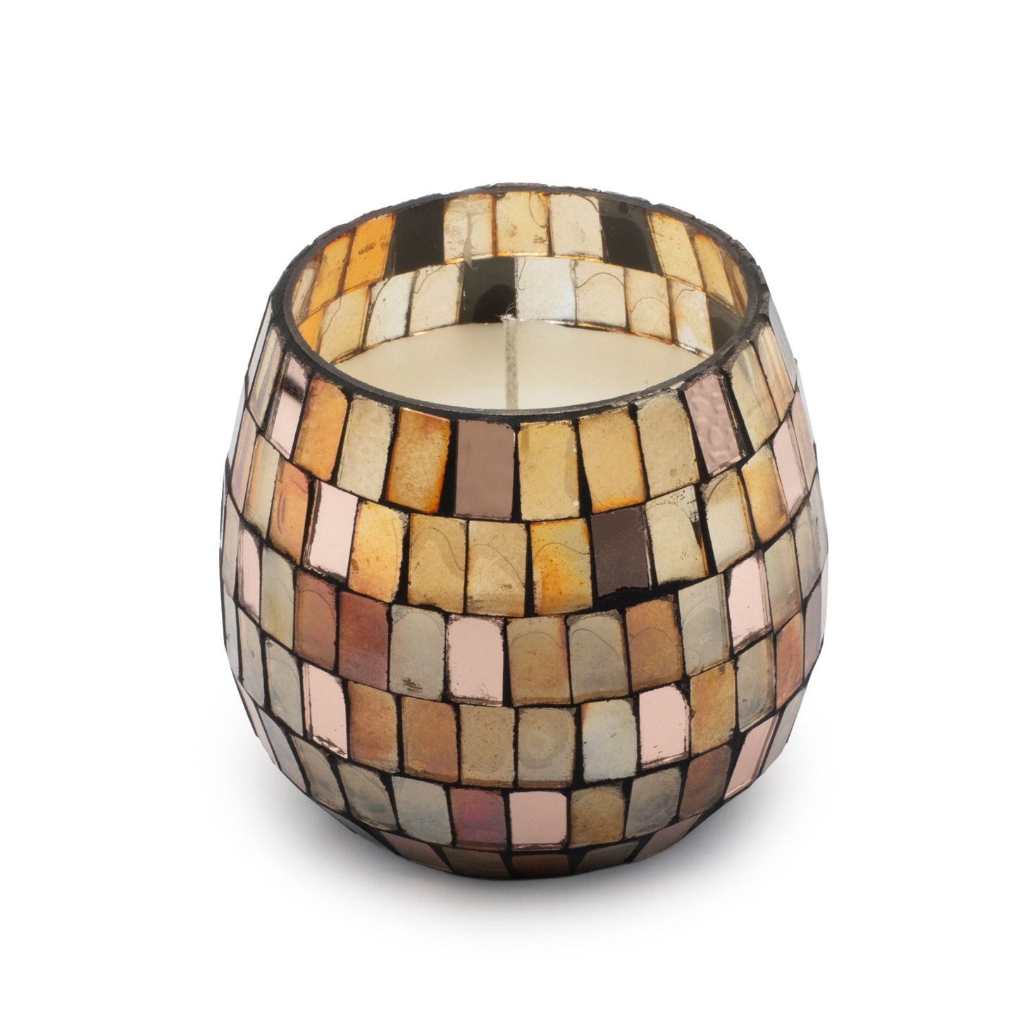 Small Glass Jar Candles - Amber Mosaic - Luna Panther