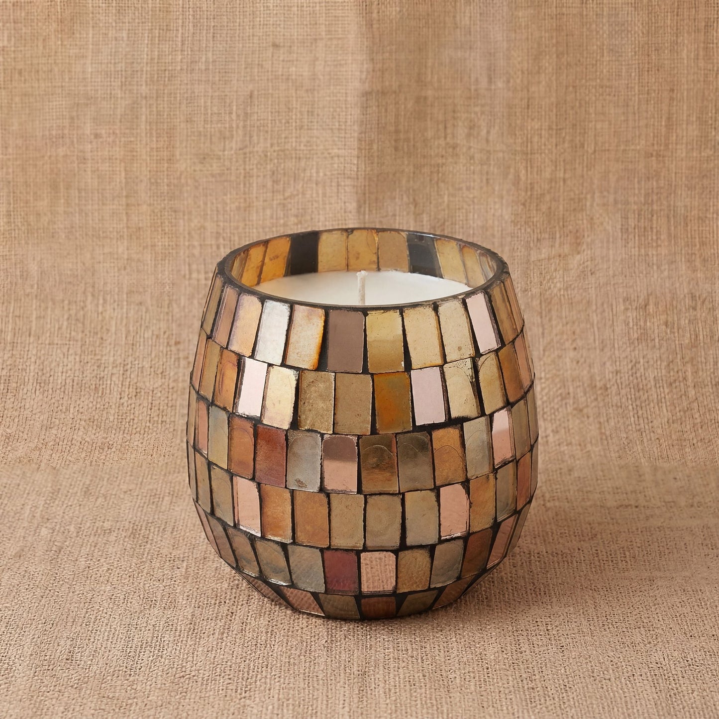 Small Glass Jar Candles - Amber Mosaic - Luna Panther