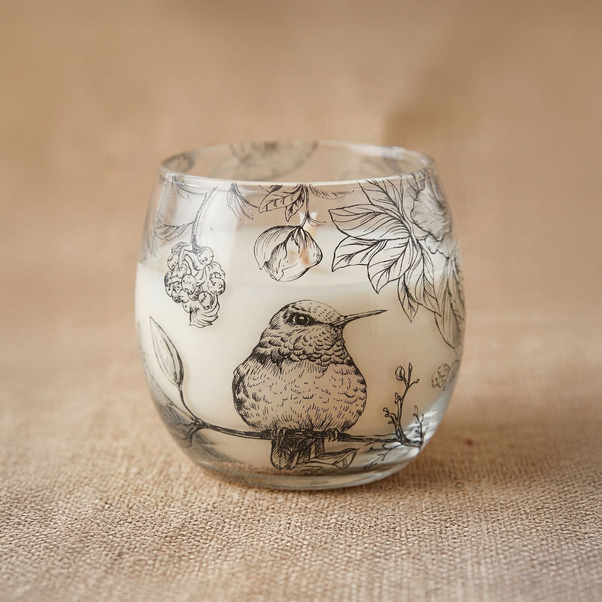 Small Glass Jar Candles - Drawn by Flame - Luna Panther