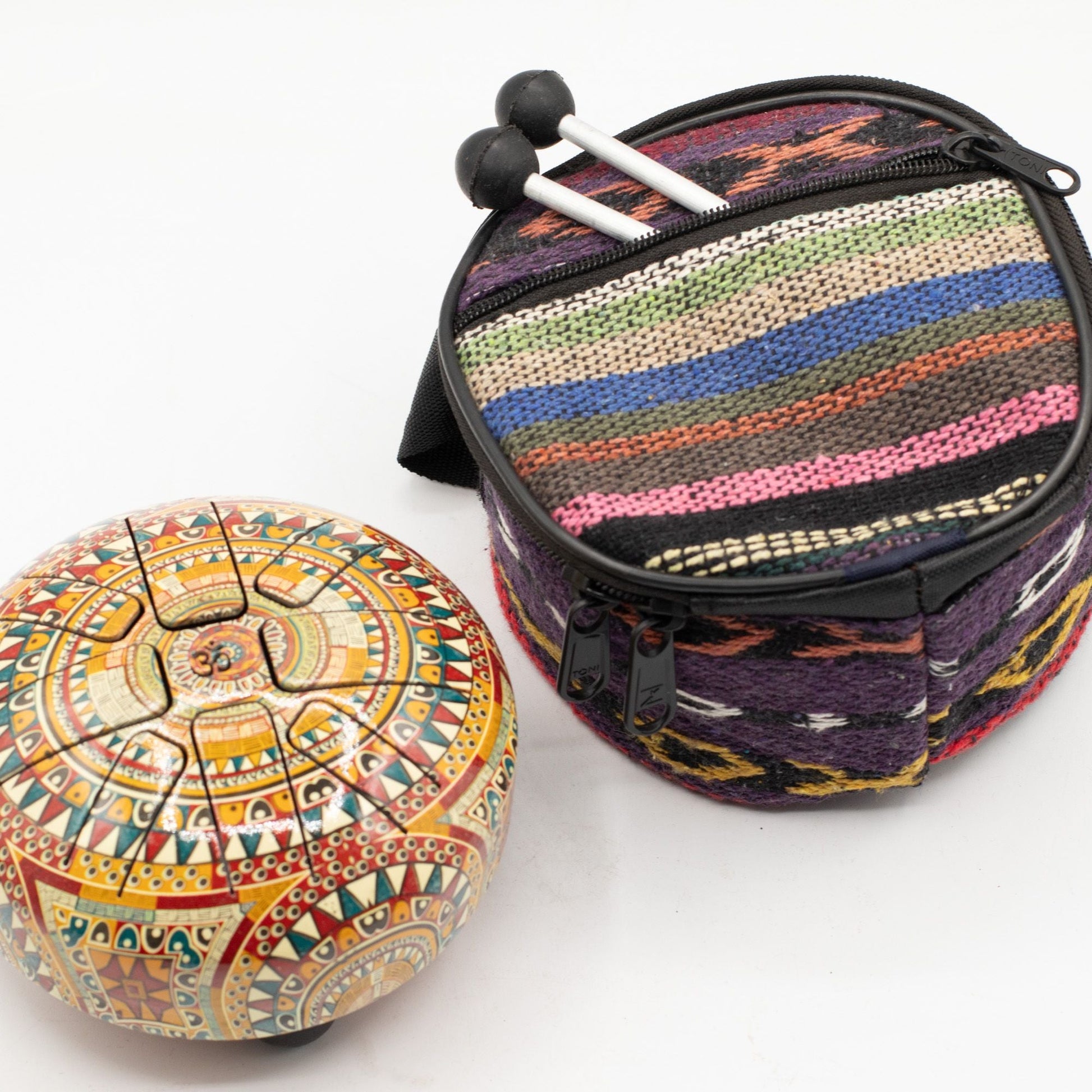 Small Hapi Drum Multi Coloured - 13x9cm - Luna Panther