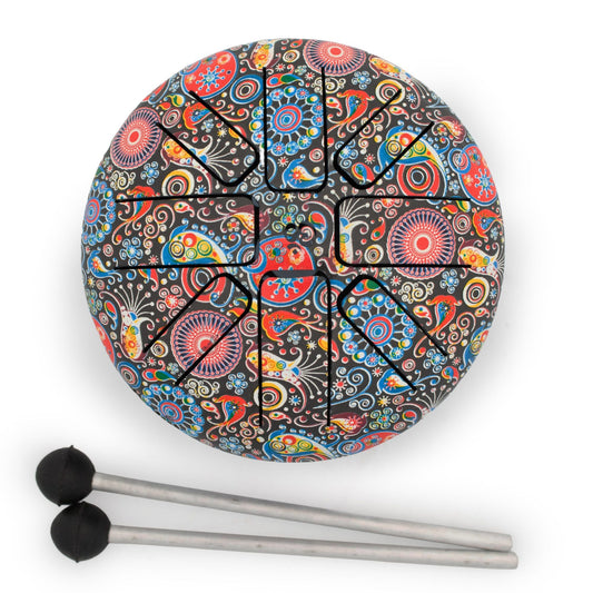 Small Hapi Drum Om Mandala - 13x9cm - Luna Panther alternate view