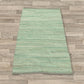 Small Indian Handloom Cotton Rug - Aqua - Luna Panther