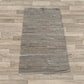 Small Indian Handloom Cotton Rug - Charcoal - Luna Panther