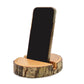 Small Log Phone Holder (full slice) - Natural - Luna Panther