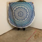 Small Mandala Roundie Cotton Art (130cm) - Classic Blue - Luna Panther